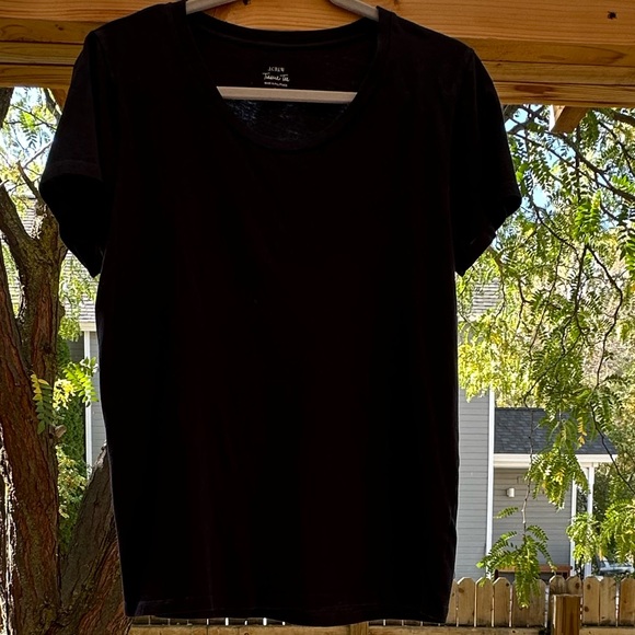 J. Crew Navy Blue Crewneck Short Sleeve Tissue Tee Large - Picture 5 of 15